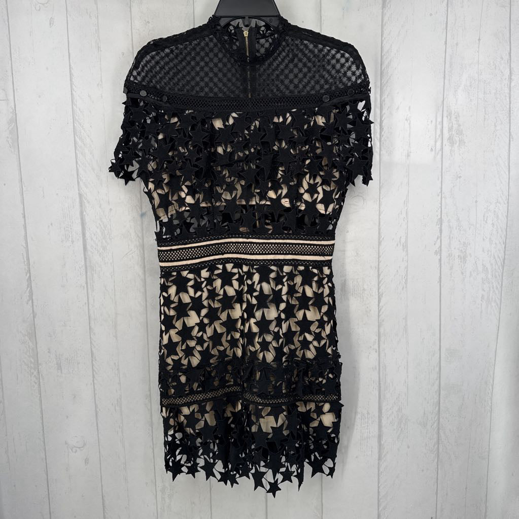 L embroidered stars s/s dress
