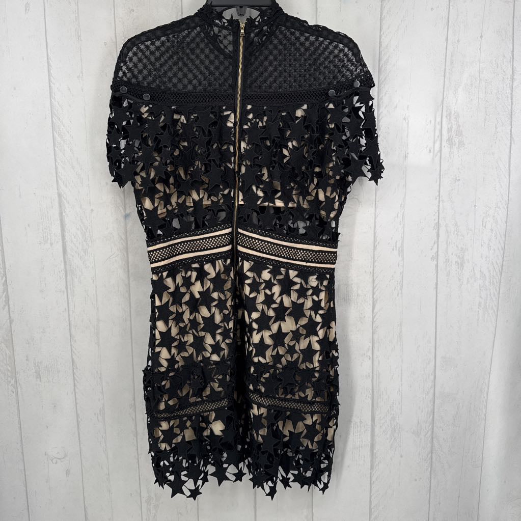L embroidered stars s/s dress