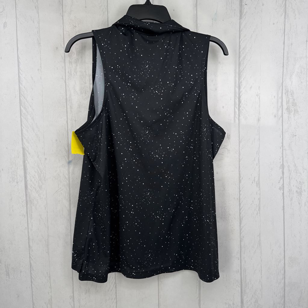 XL dotted print slvls polo