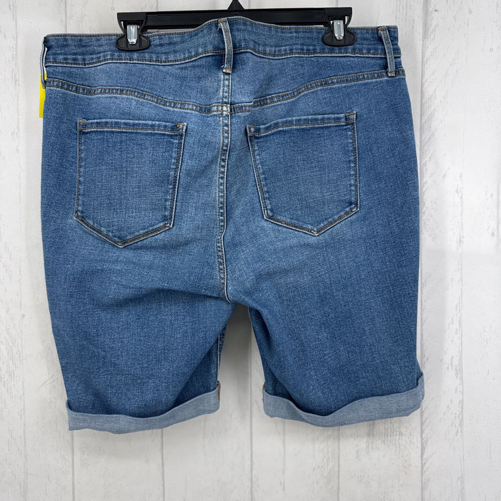 16 denim bermuda shorts
