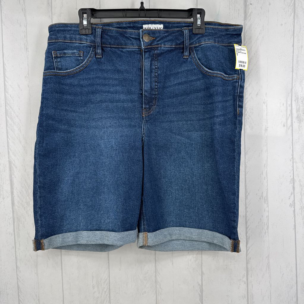 16 denim bermuda shorts