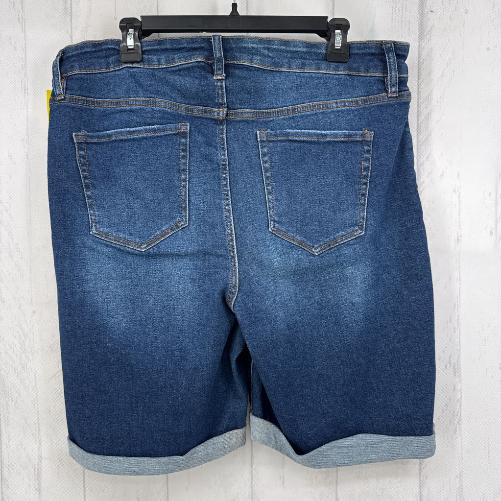16 denim bermuda shorts