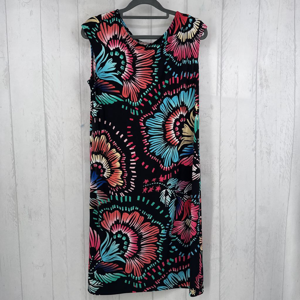 M flo print slvls dress