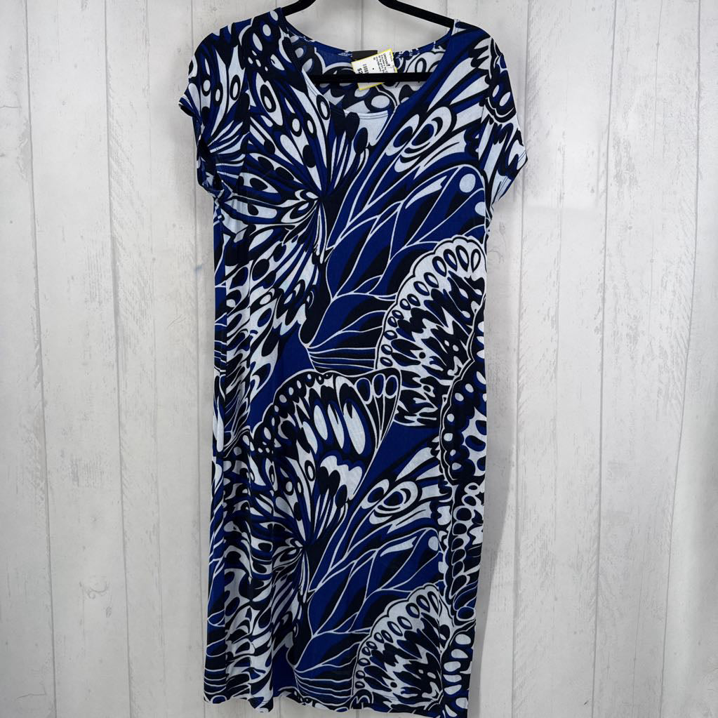 M flo print slvls dress