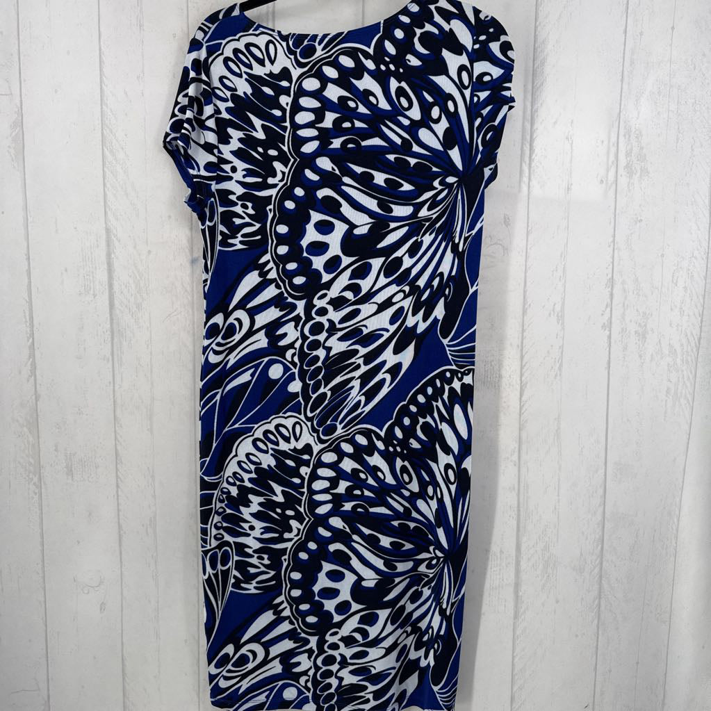 M flo print slvls dress