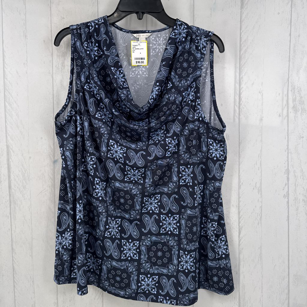 XL paisley print tank