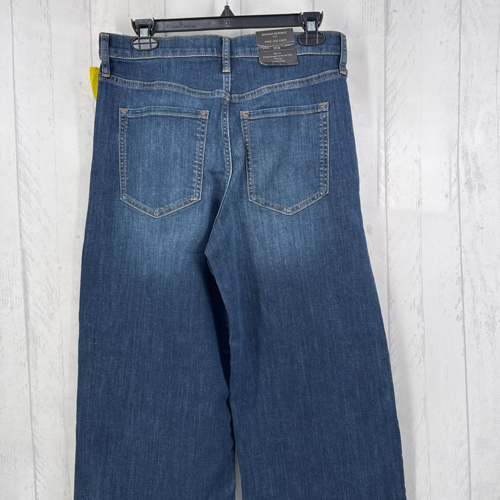 29 hi-rise wide leg crop jean