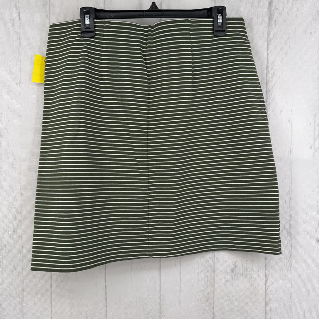 L striped knit skirt