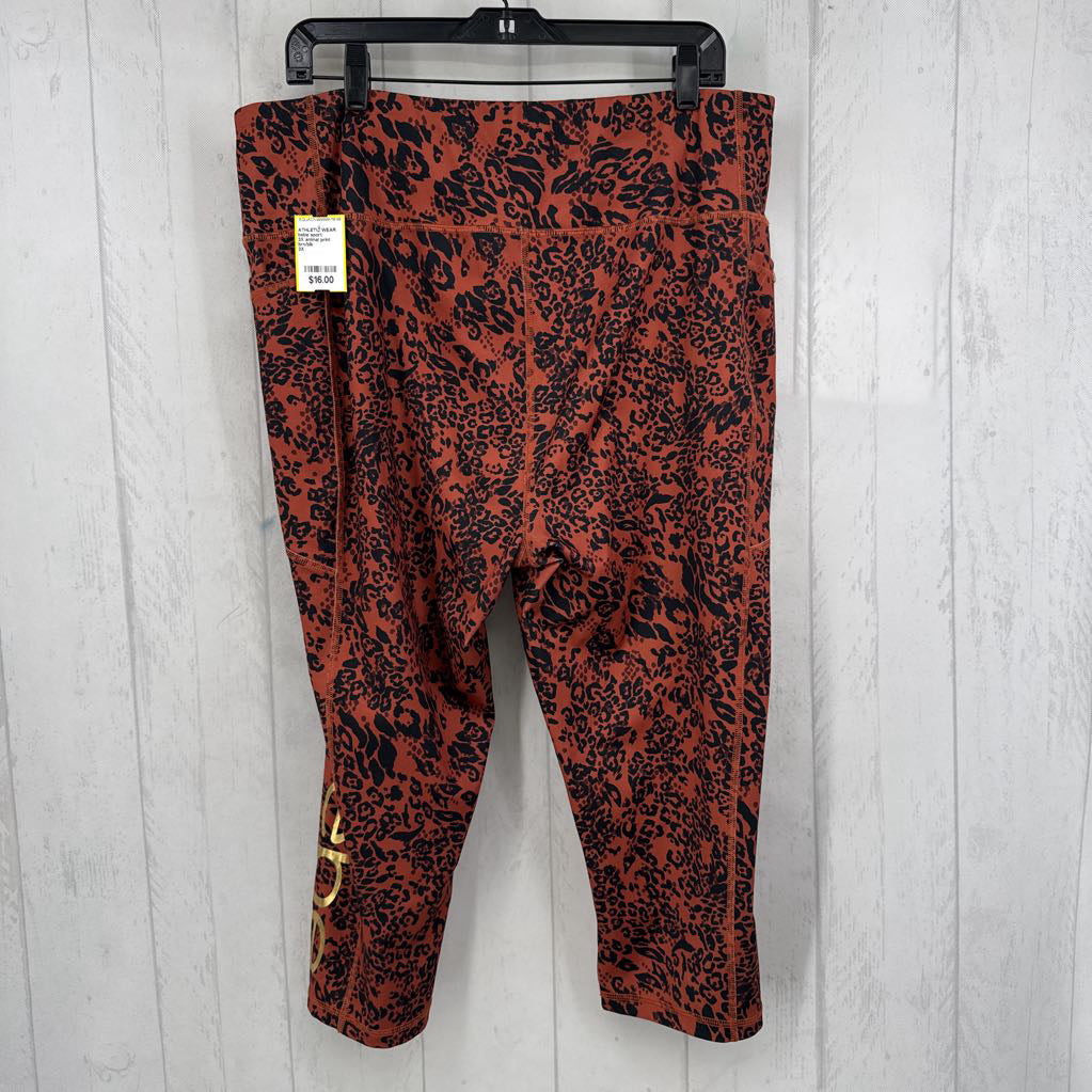 3X animal print leggings