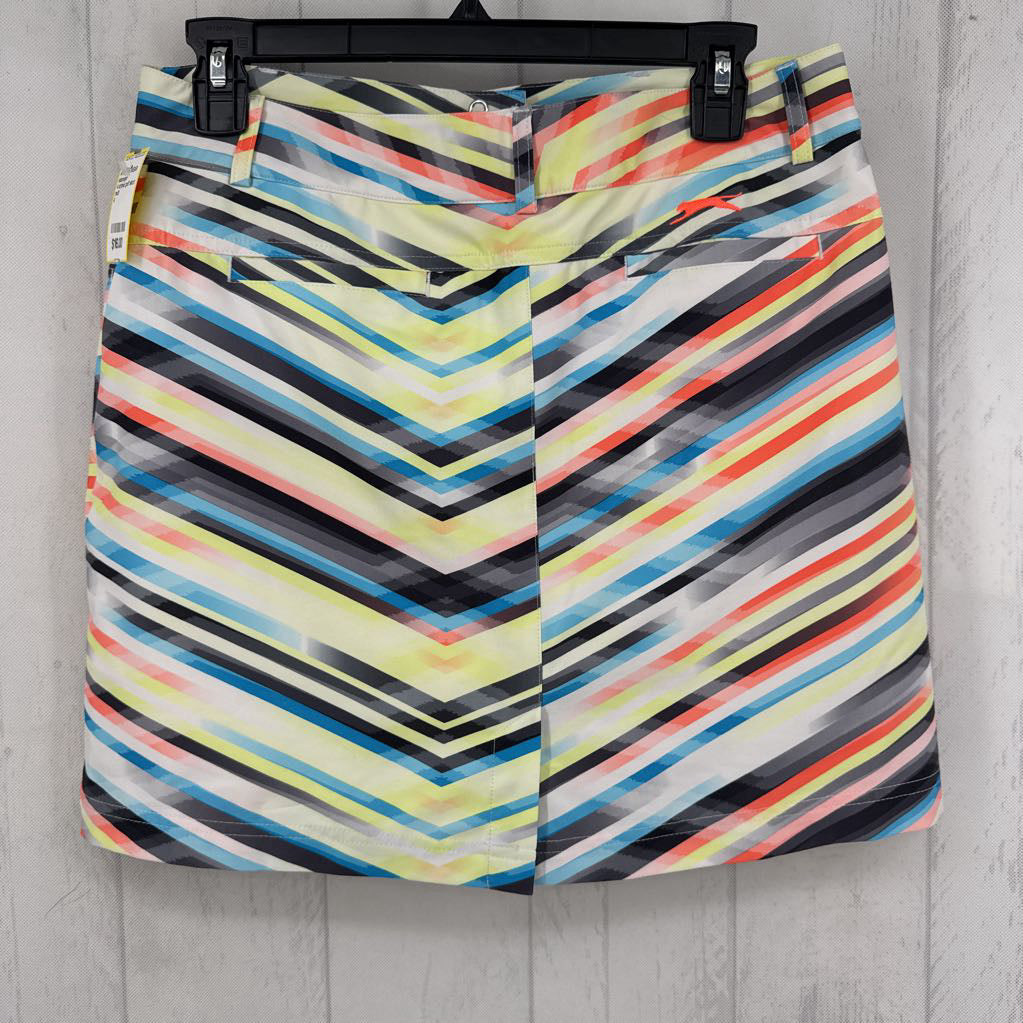 4 striped golf skort