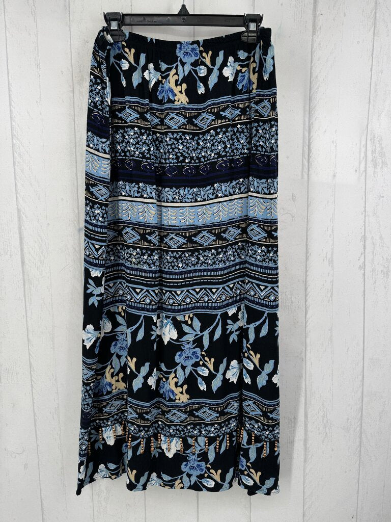 XL printed pull-on skirt
