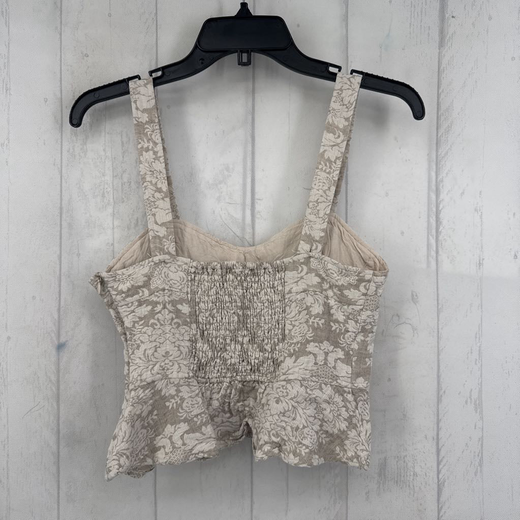 S jacquard crop tank