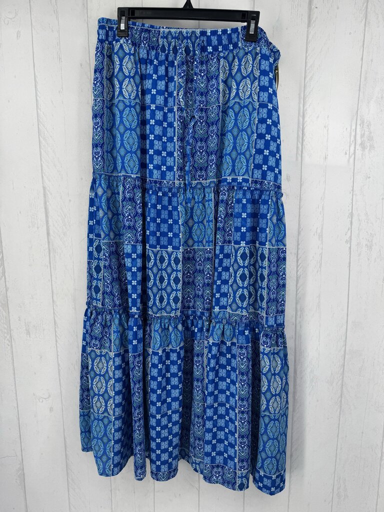 2X printed maxi skirt