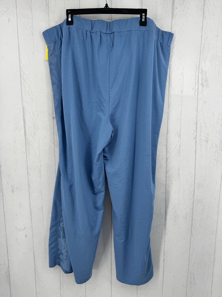 2X lace accent pull-on pant