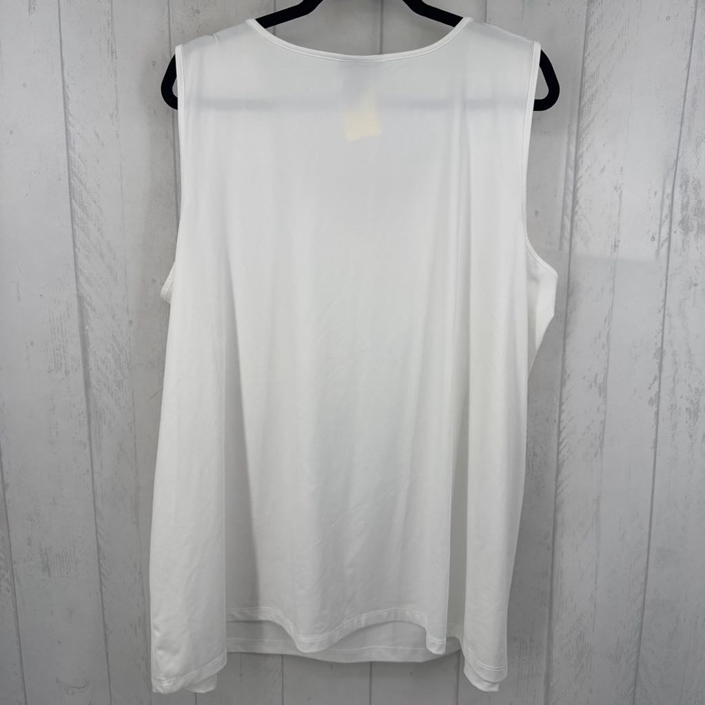3X scoop neck tank