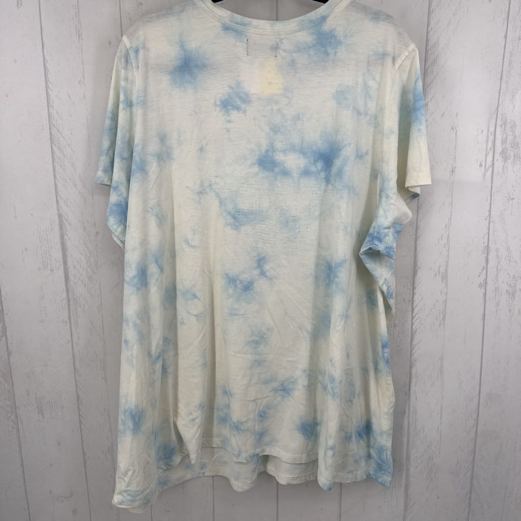 R43 26/28 tie-dye sequin star s/s tee