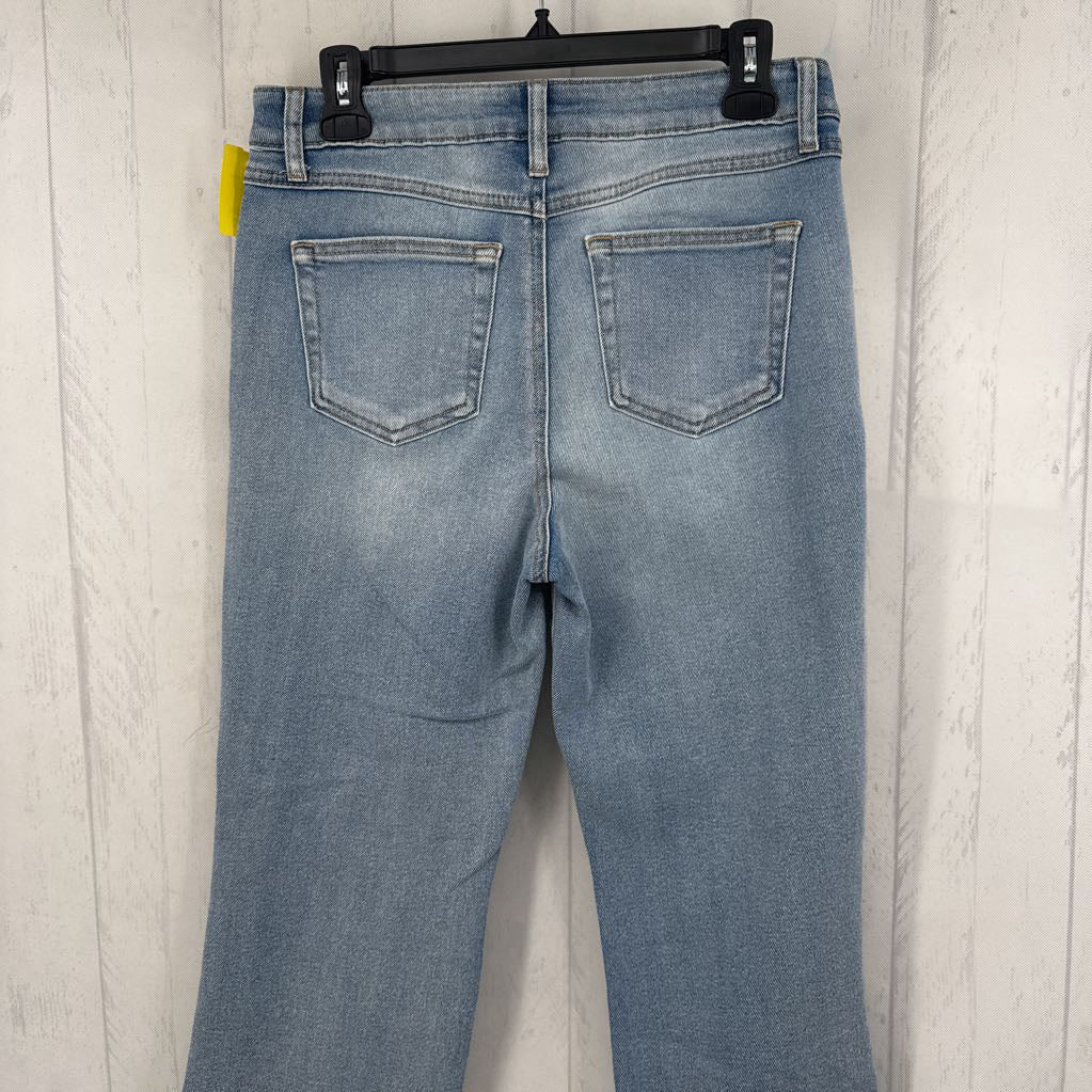 9 hi-rise kick crop jean