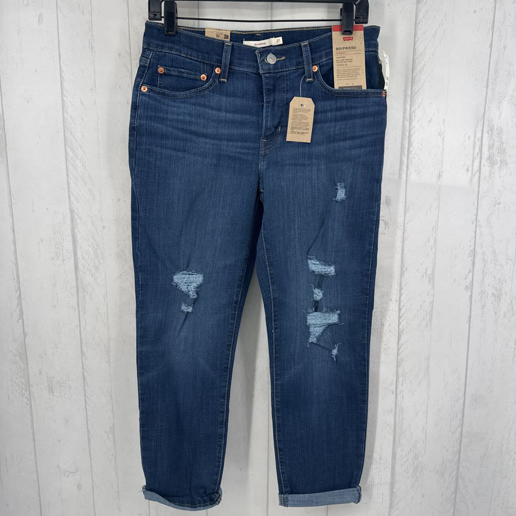 27 mid-rise boyfriend jean