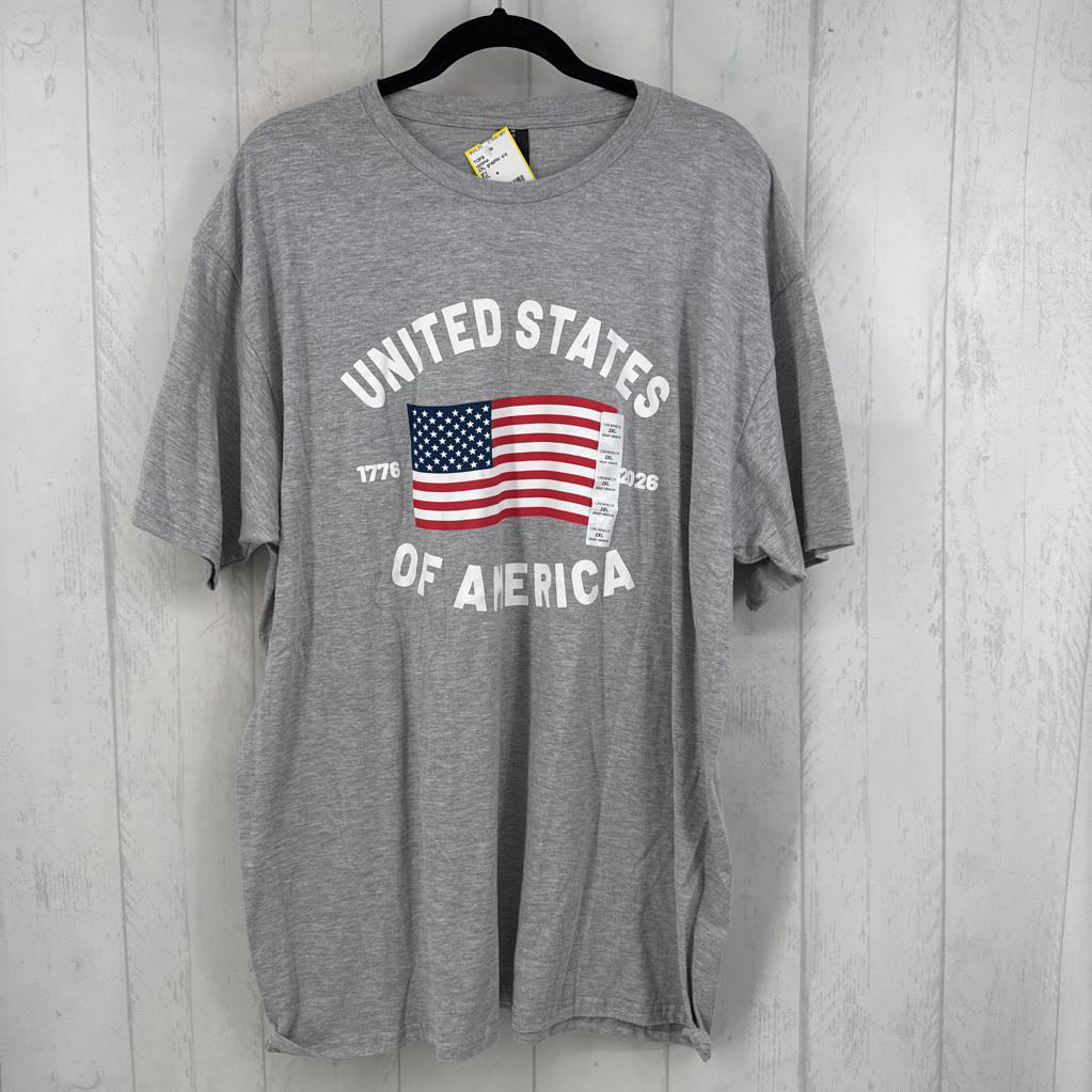 2XL graphic s/s tee-USA