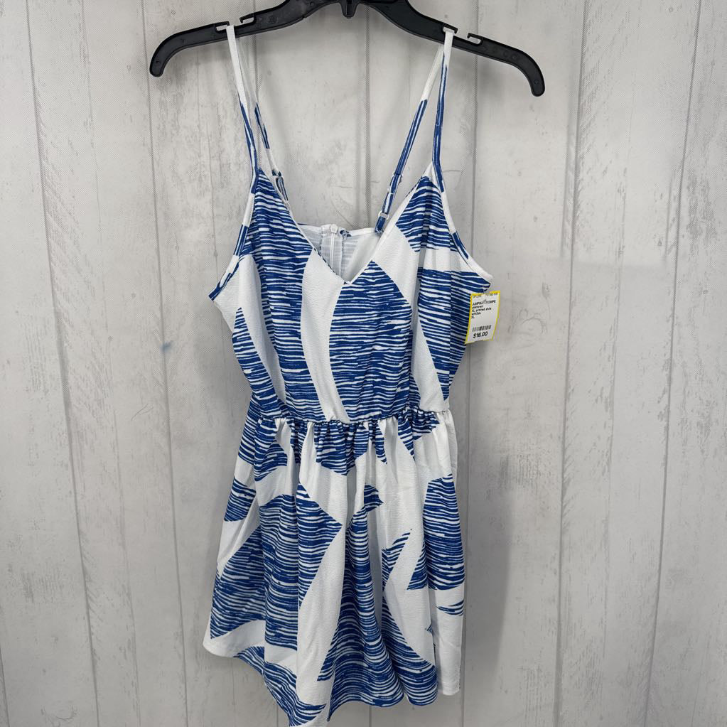 XL printed slvls romper