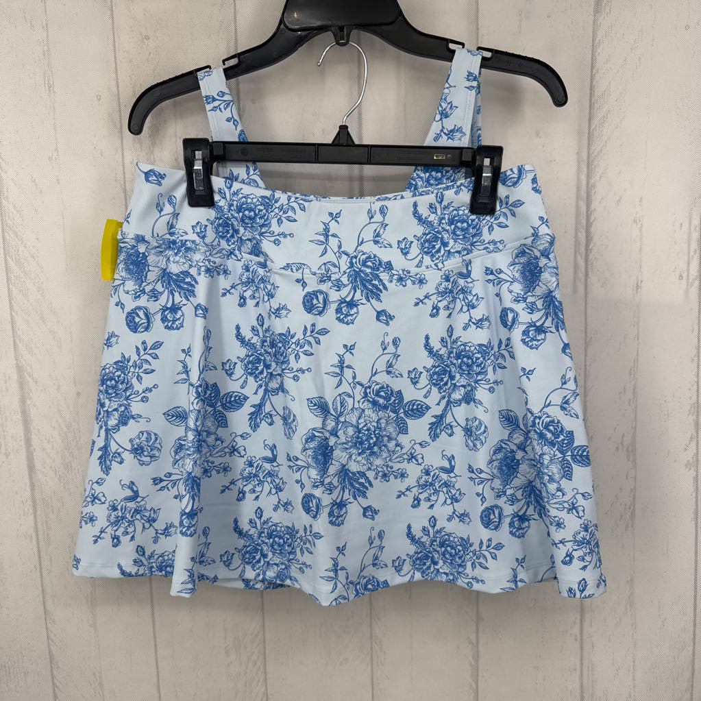 XL 2pc flo print skort set