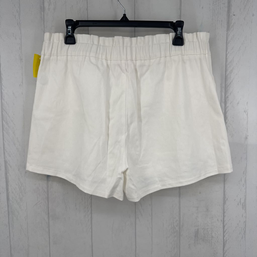 2XL paperbag waist twill shorts