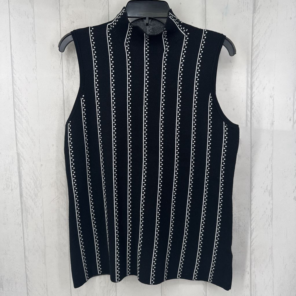 L mock neck slvls sweater
