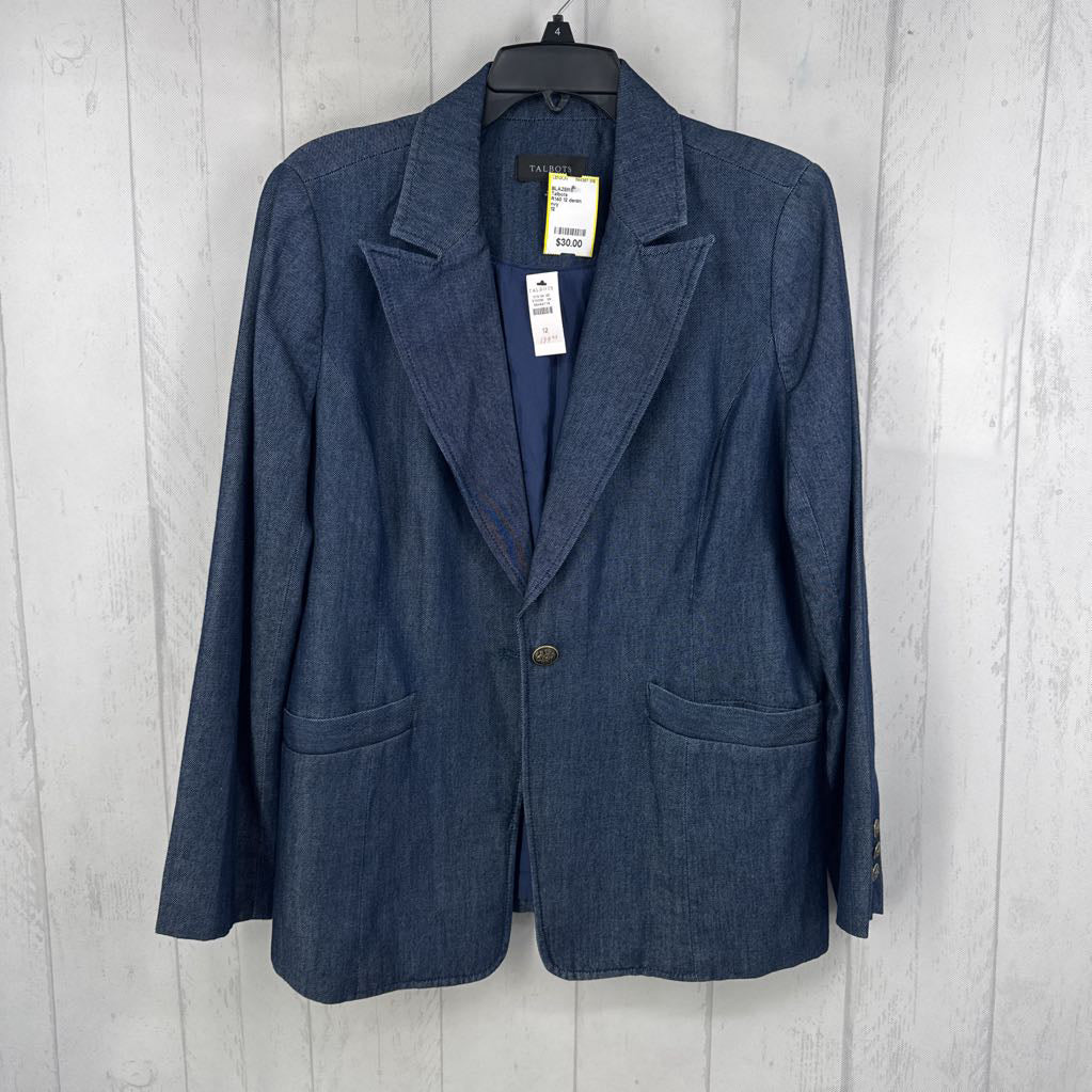 R140 12 denim blazer