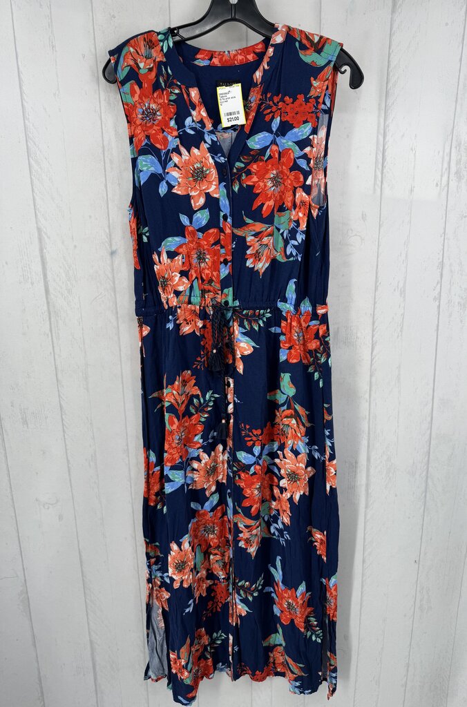 12 flo print slvls dress