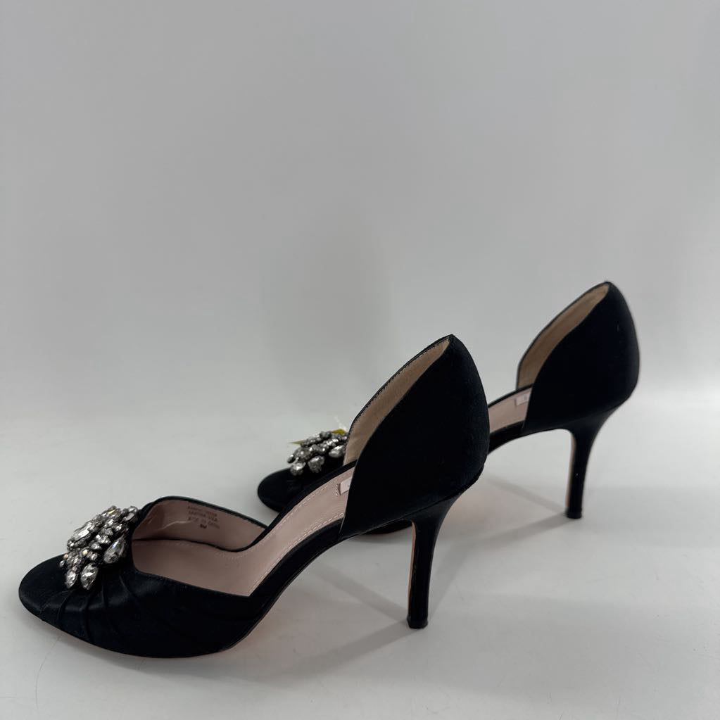 8 embelished peep toe heels