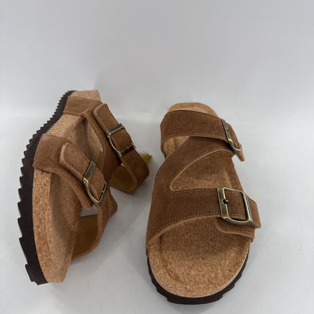 9.5 cork sole buckle sandals