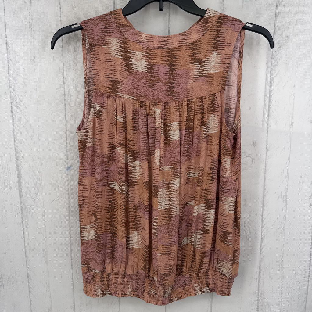 S printed split neck tank