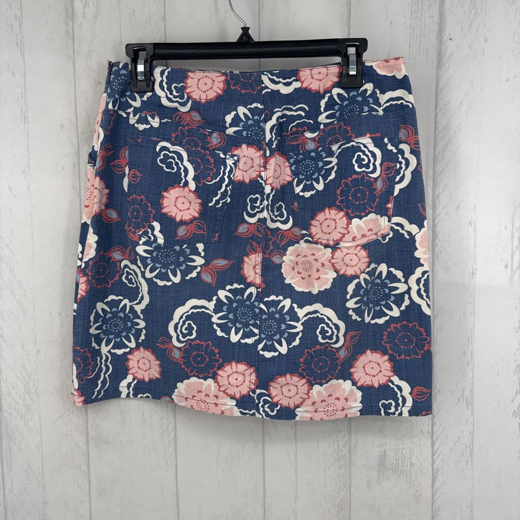 6 flo print skirt