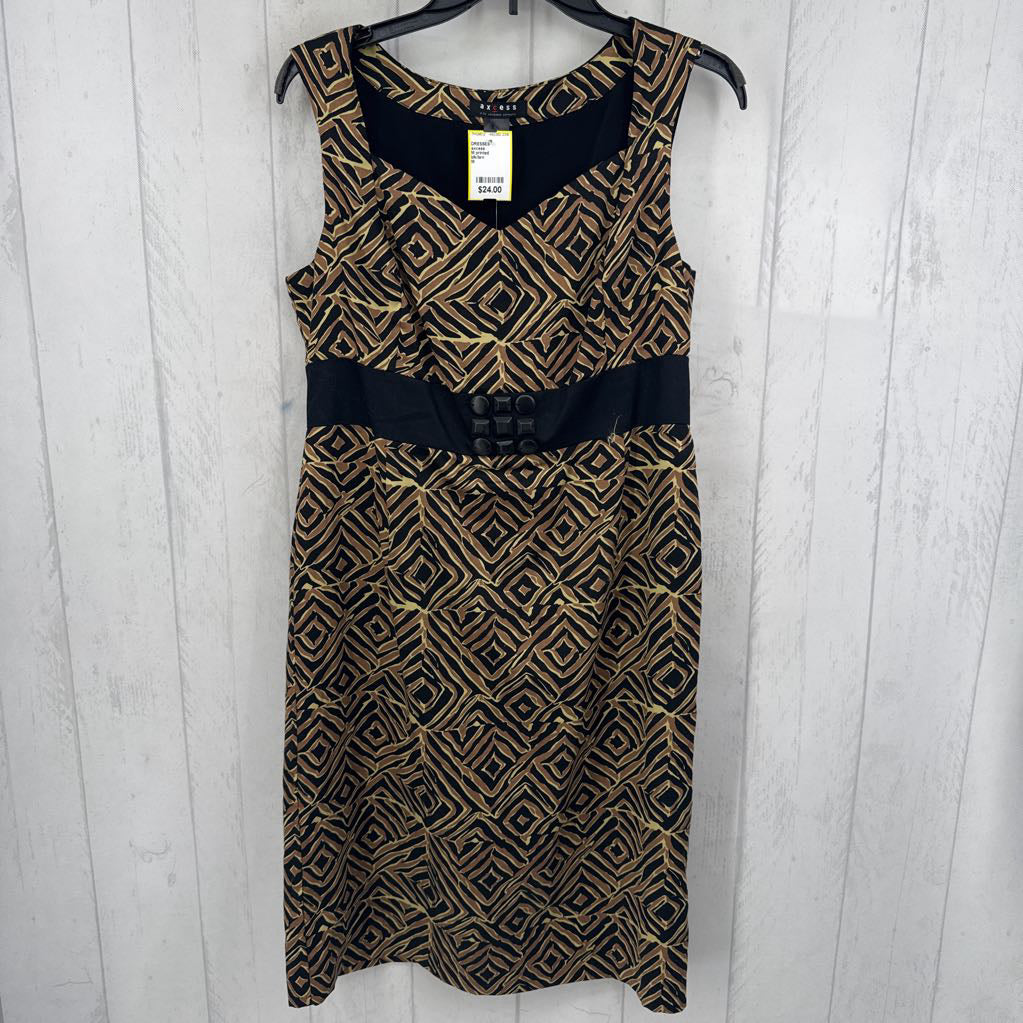 M printed embelished slvls dress