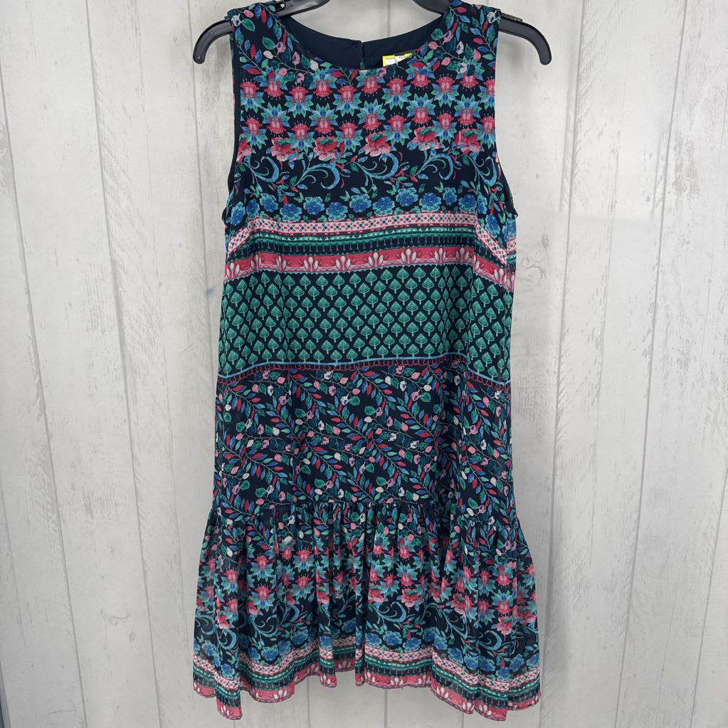 10 flo print slvls dress