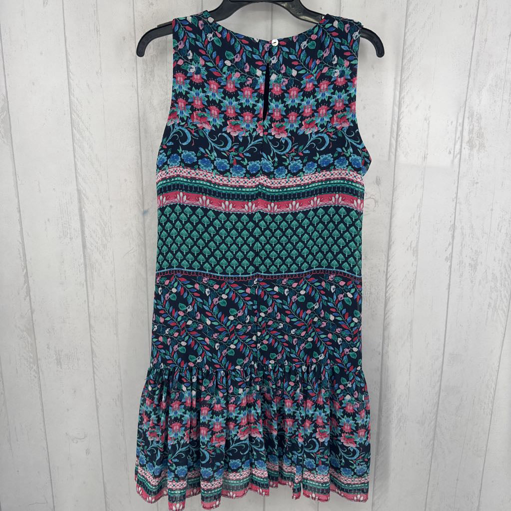 10 flo print slvls dress