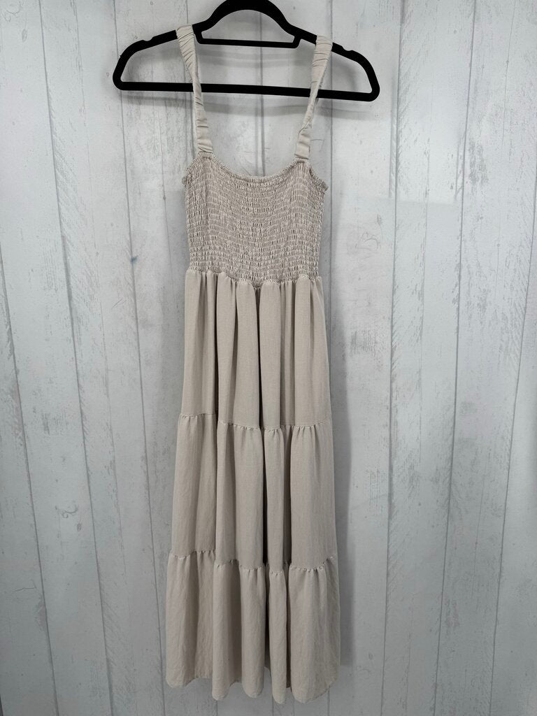 L smocked tiered sundress