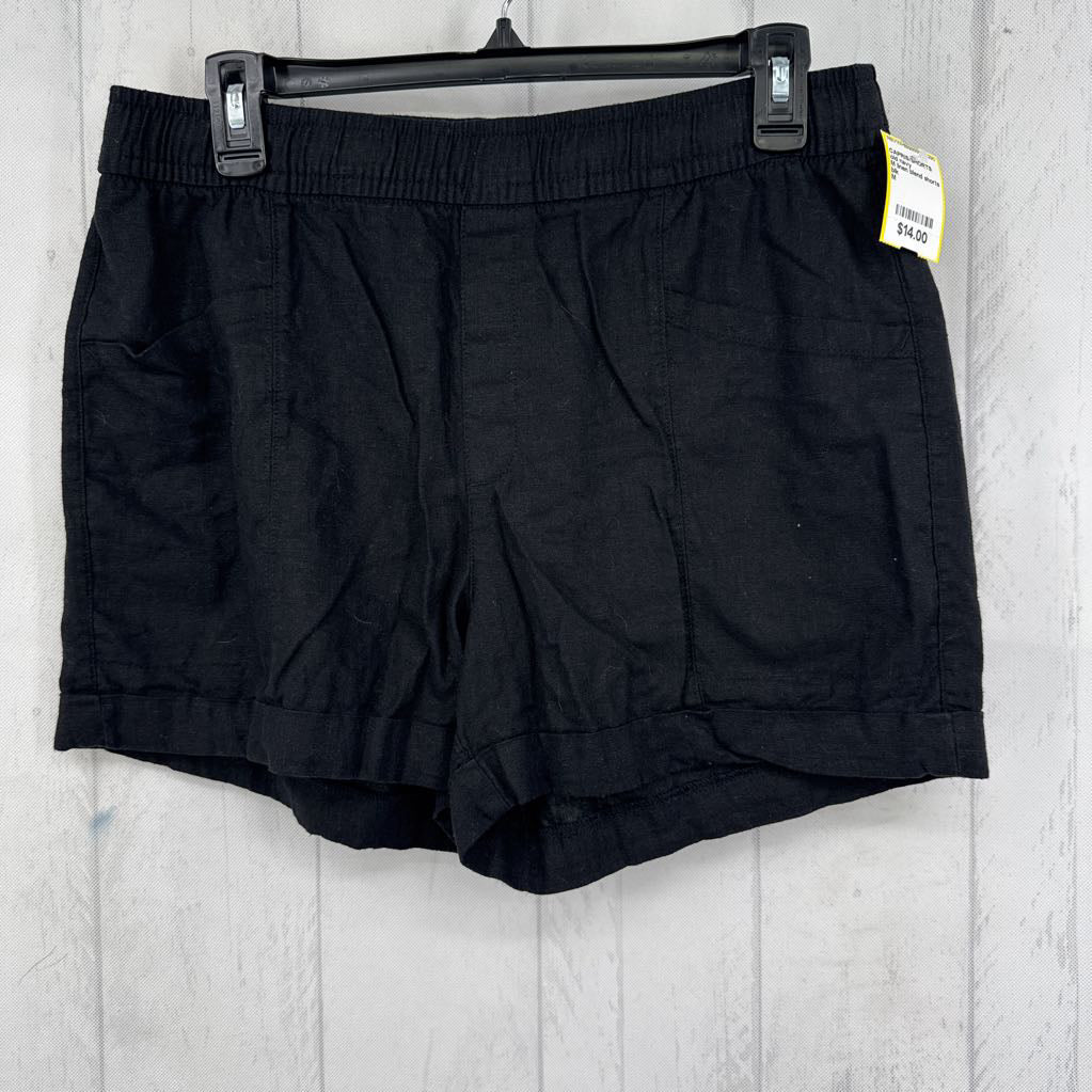 M linen blend shorts