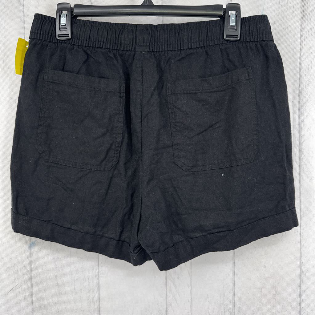 M linen blend shorts
