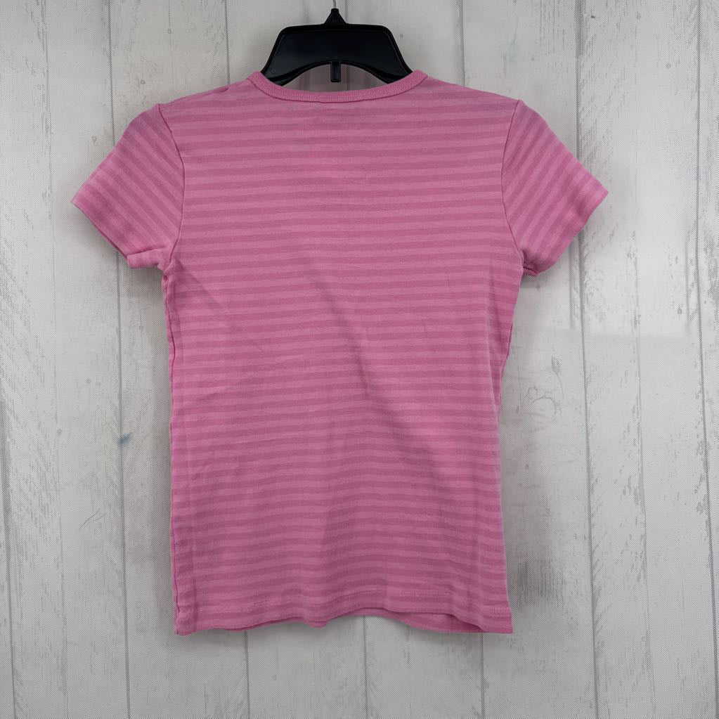 O/S striped round neck s/s tee