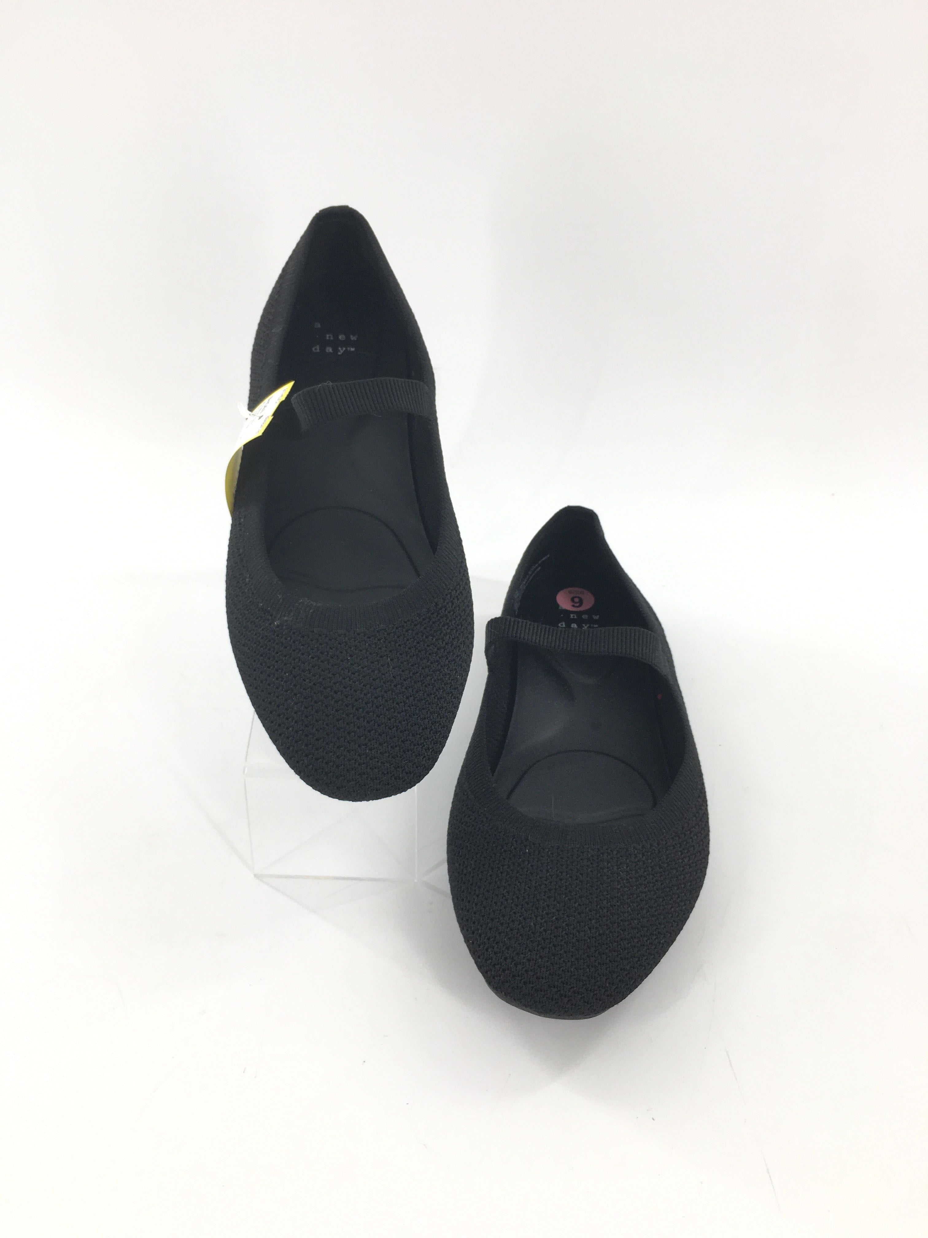 9 knit mary-jane slip ons
