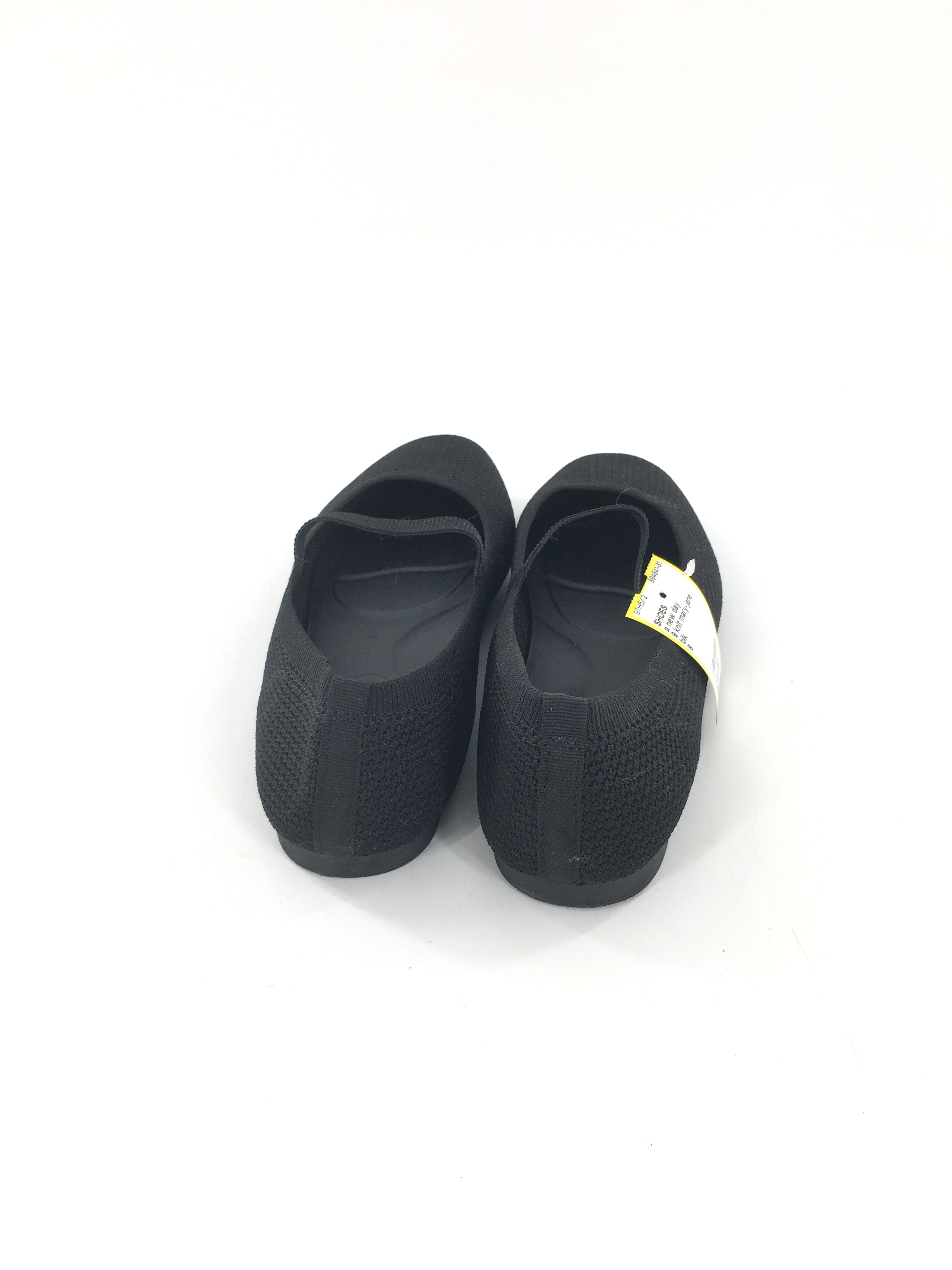 9 knit mary-jane slip ons