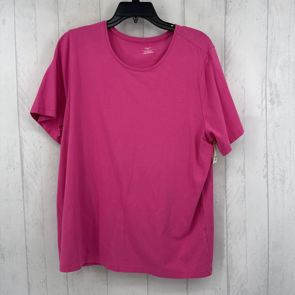 1X round neck s/s tee