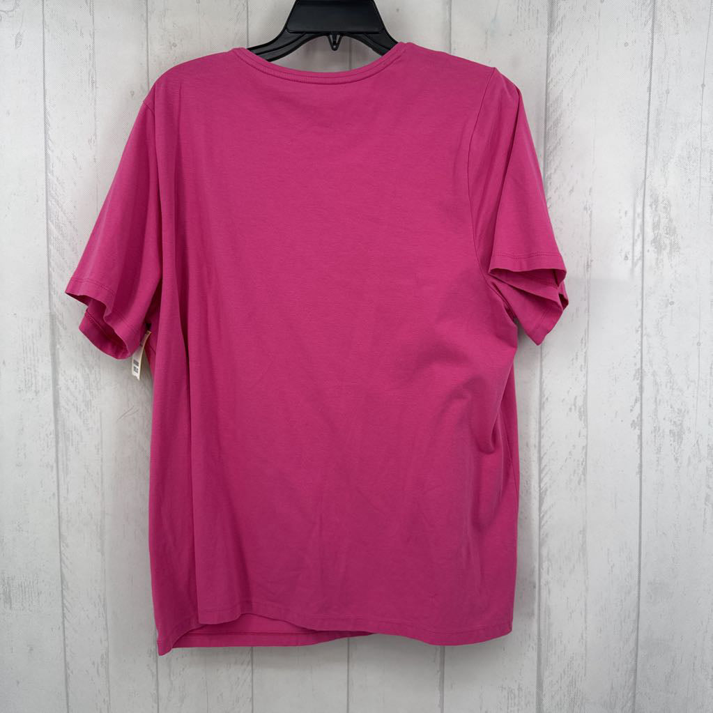 1X round neck s/s tee