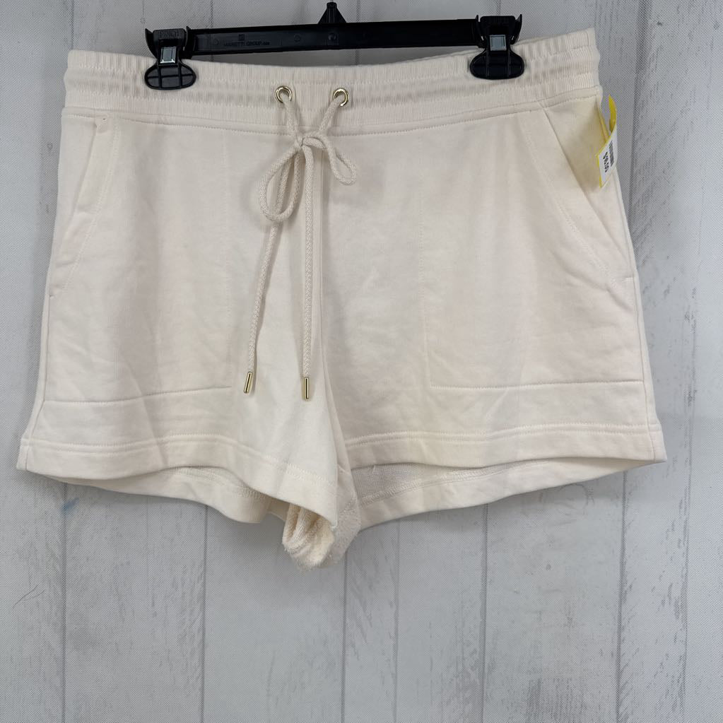 L drawstring knit shorts