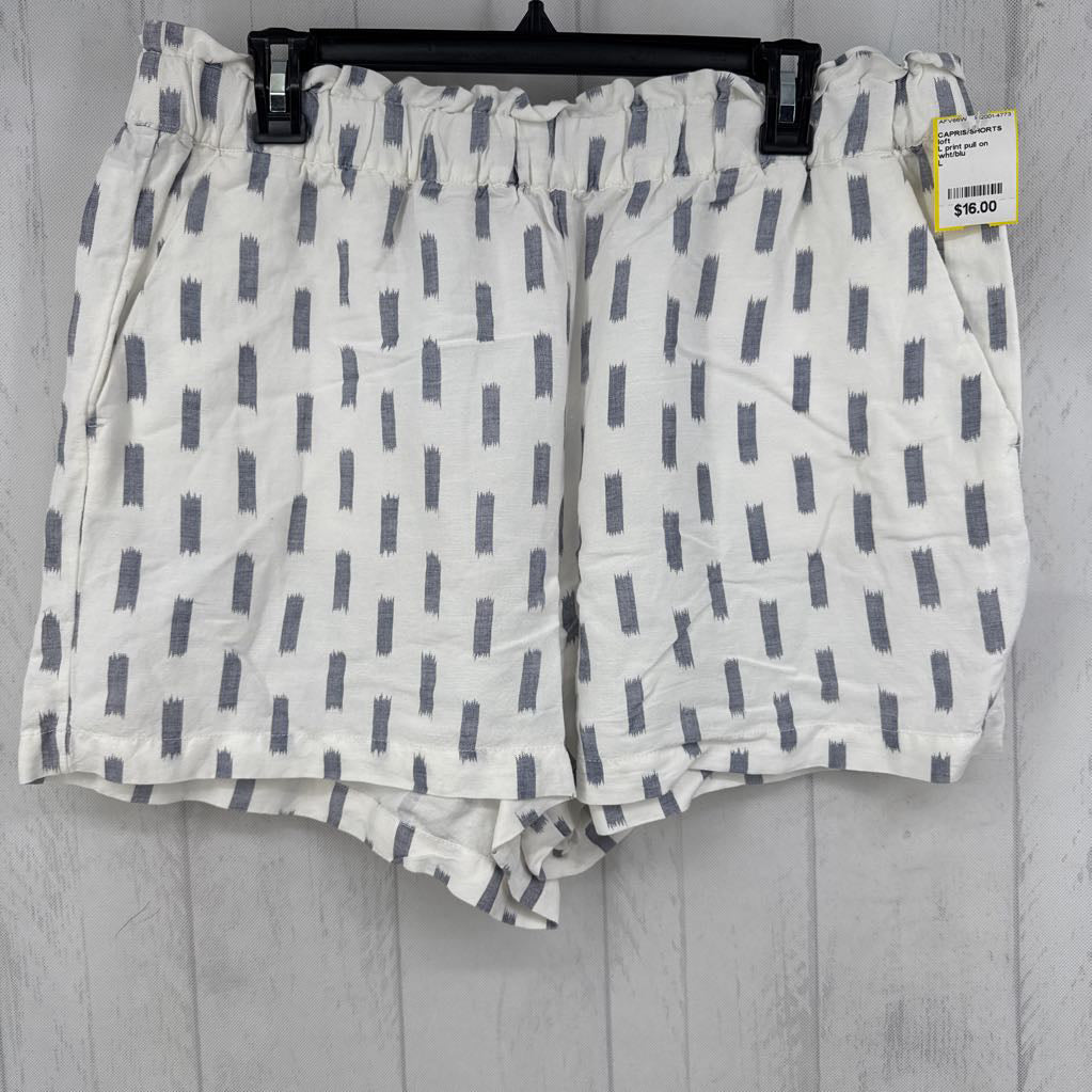 L print pull on shorts