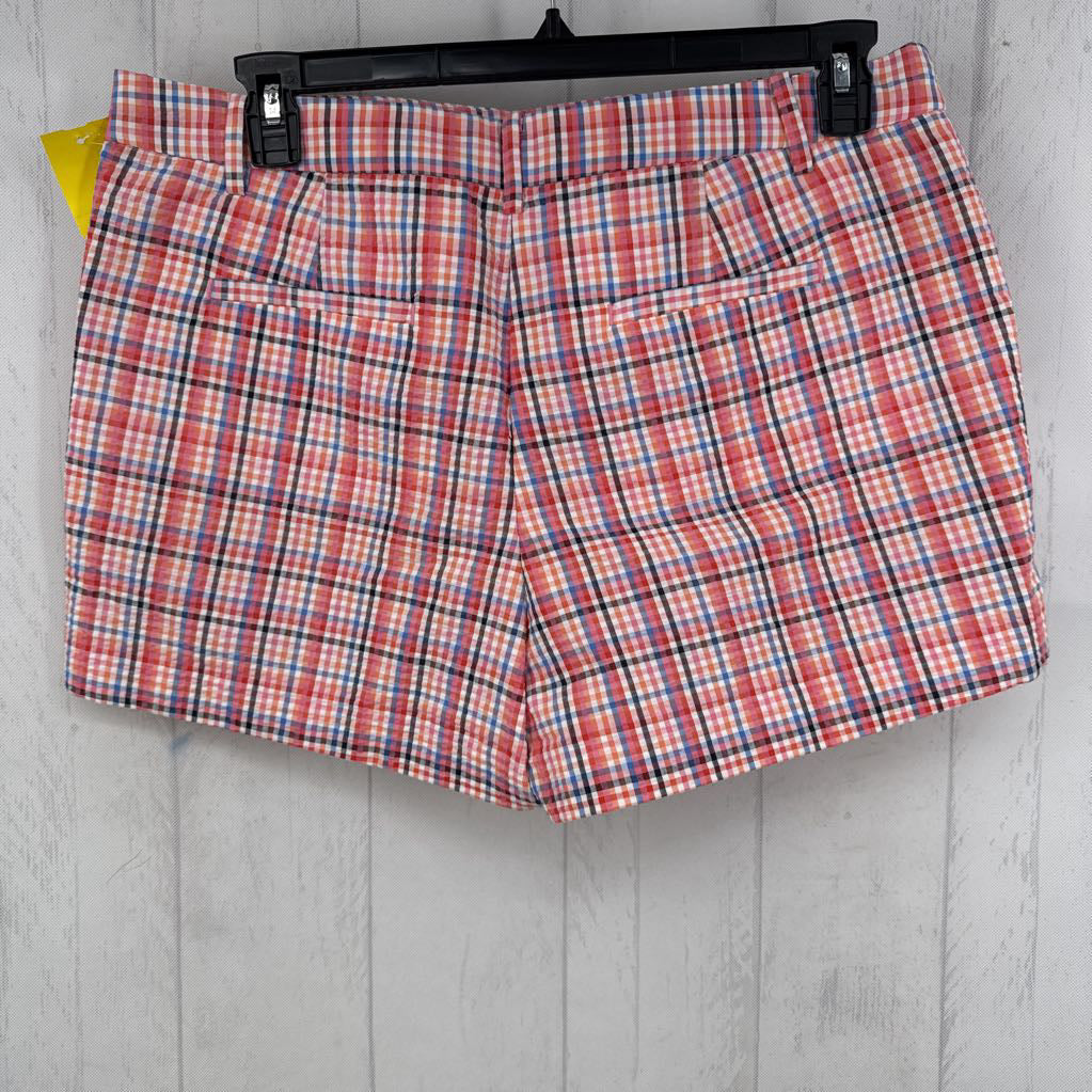 12 gingham plaid shorts