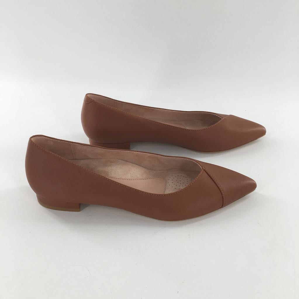 8 leather pointy-toe flats