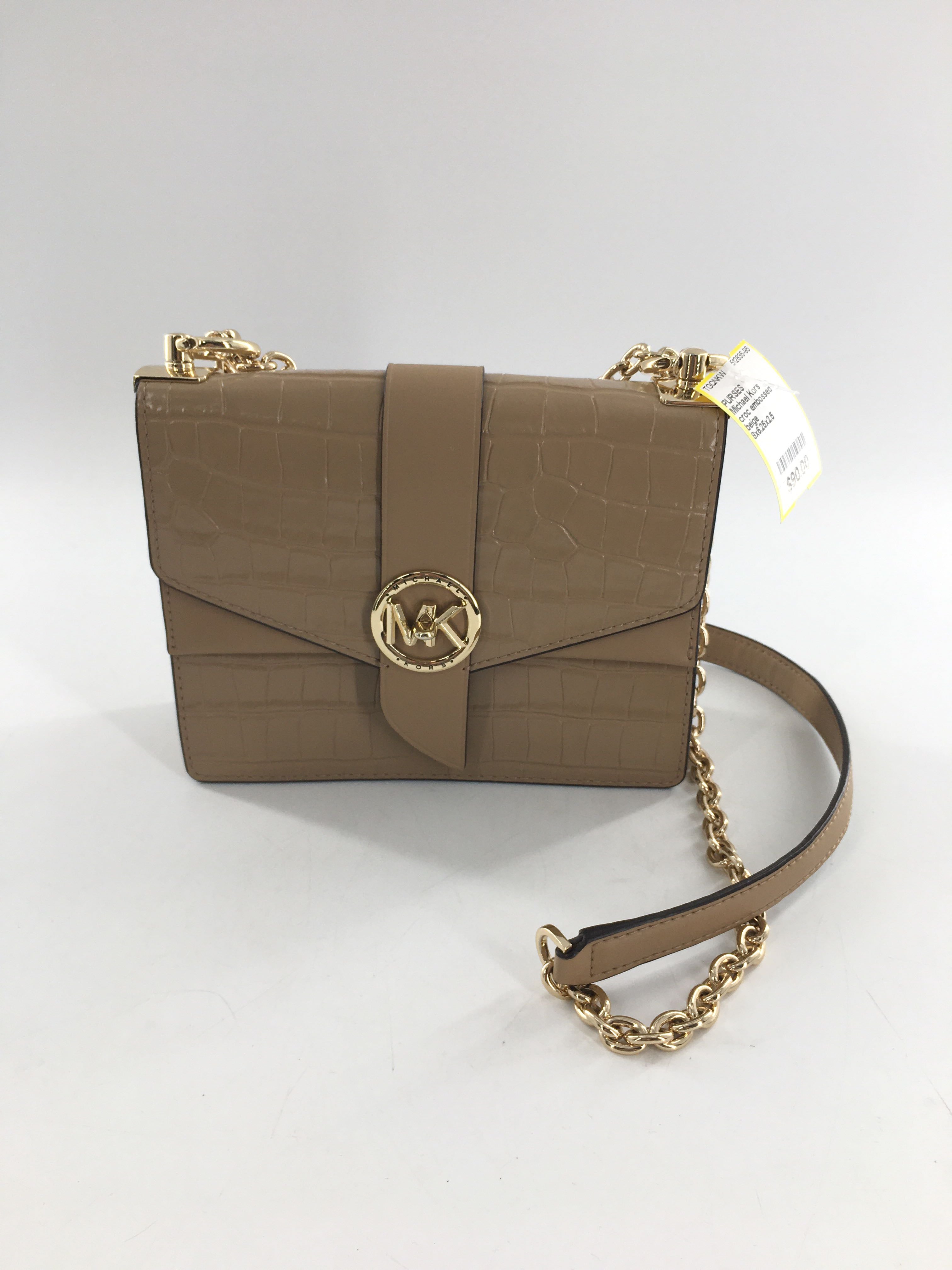 croc embossed flap crossbody
