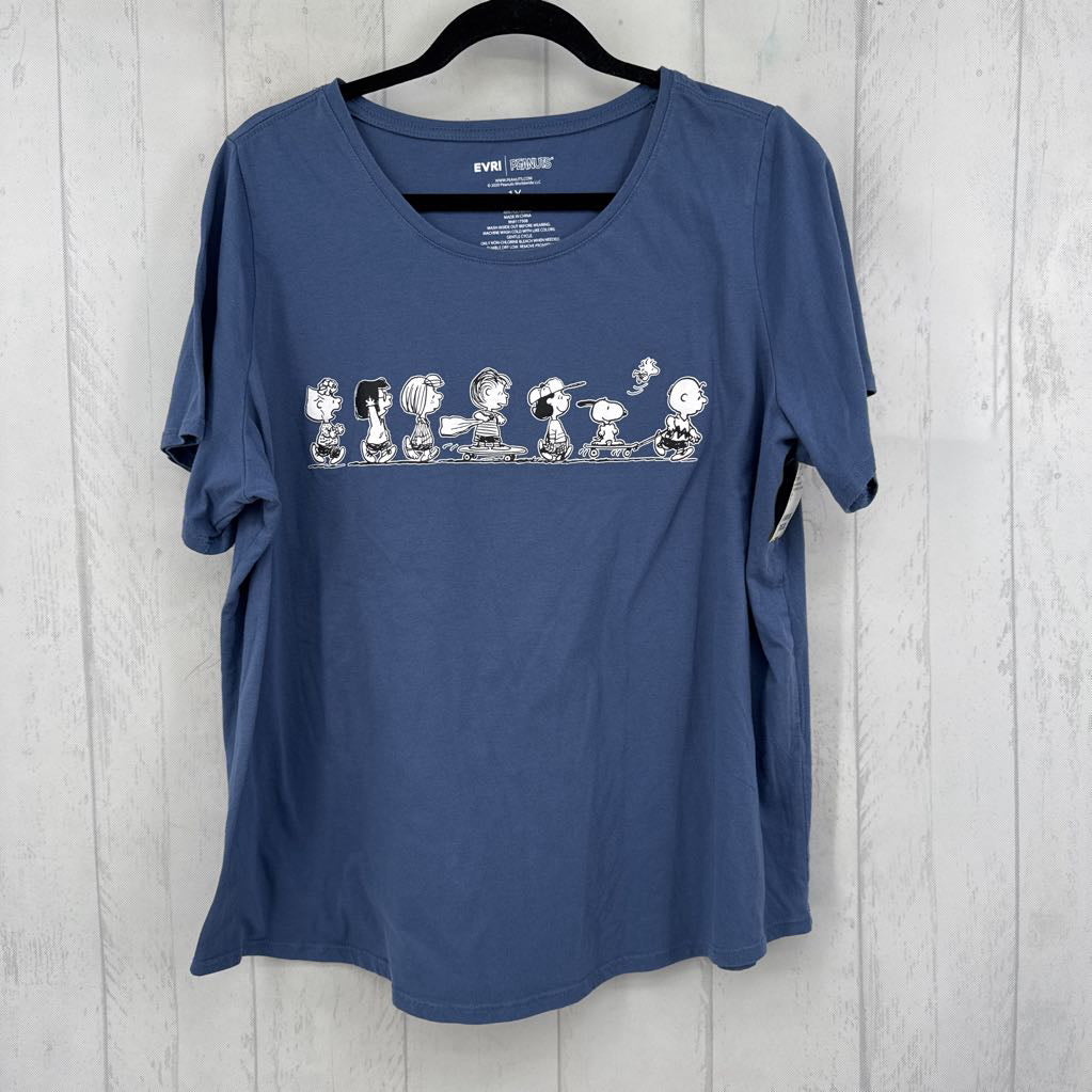 1X graphic s/s tee-peanuts